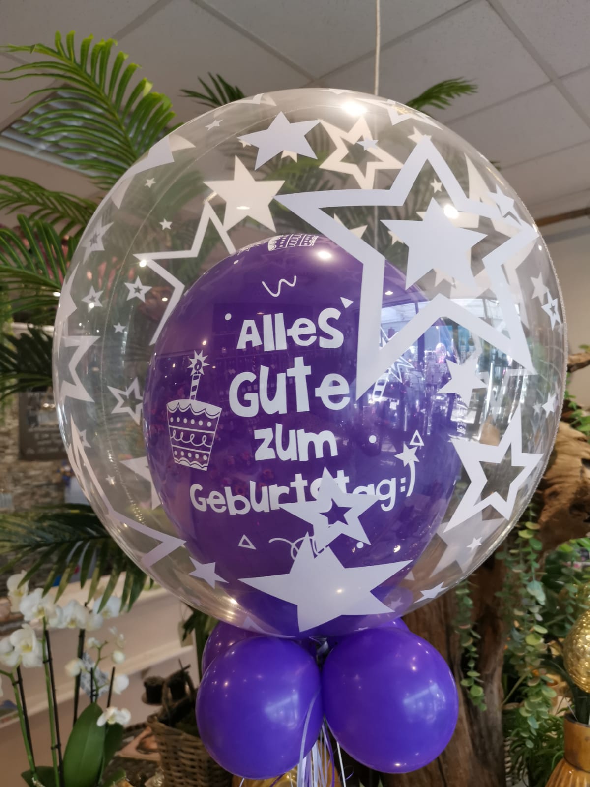 Ballon im Ballon heliumgefüllt